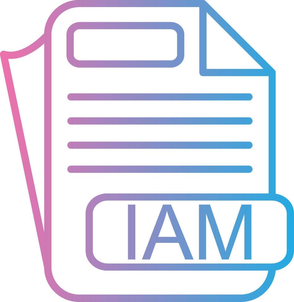 IAM Simplified Line Mark vector
