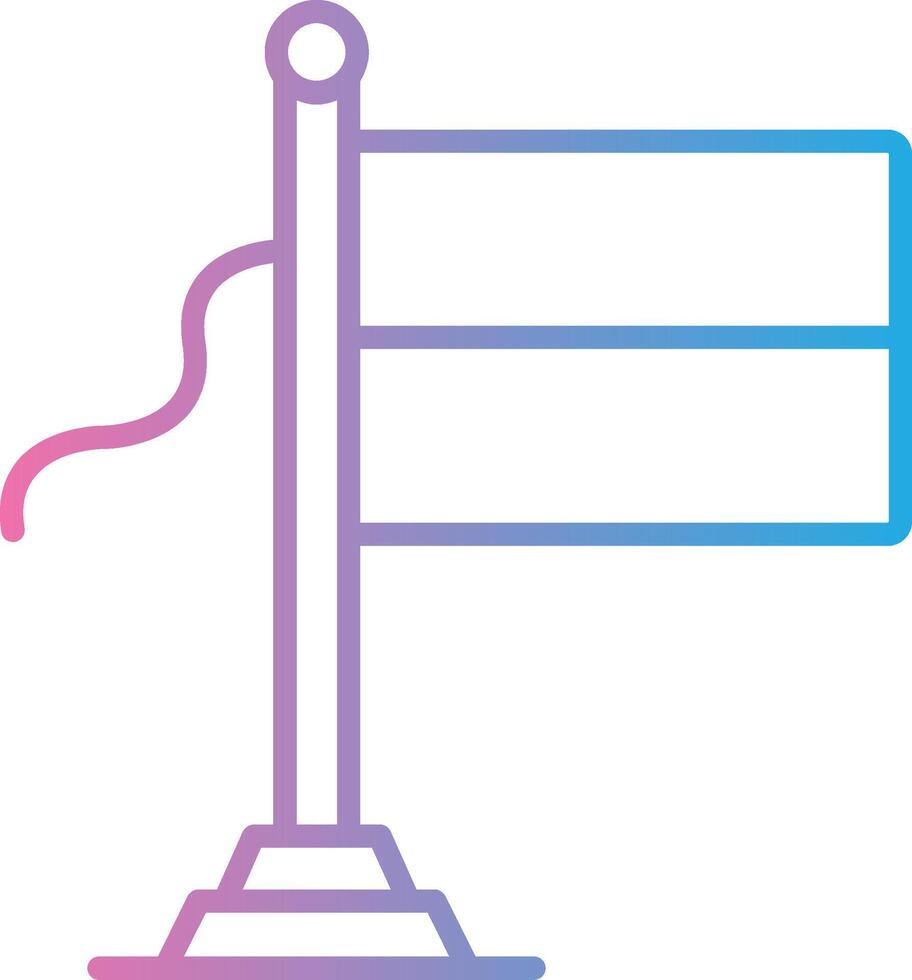 Indonesia Flag Neon UI Symbol vector