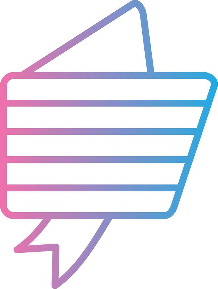 Folded Ribbon Custom Line Element vector