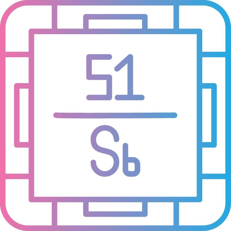 Antimony Dark Mode Symbol vector