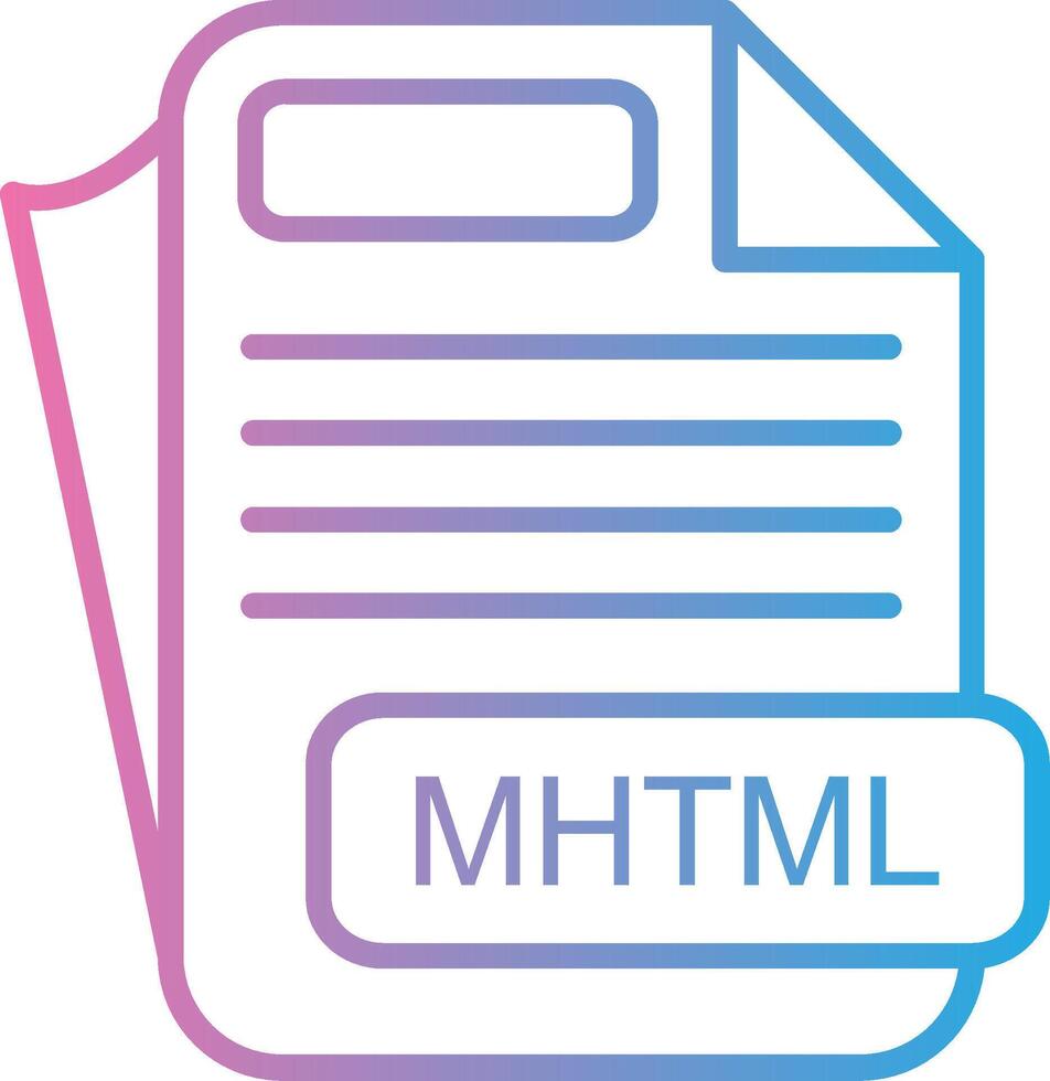 MHTML Minimal Design Badge vector