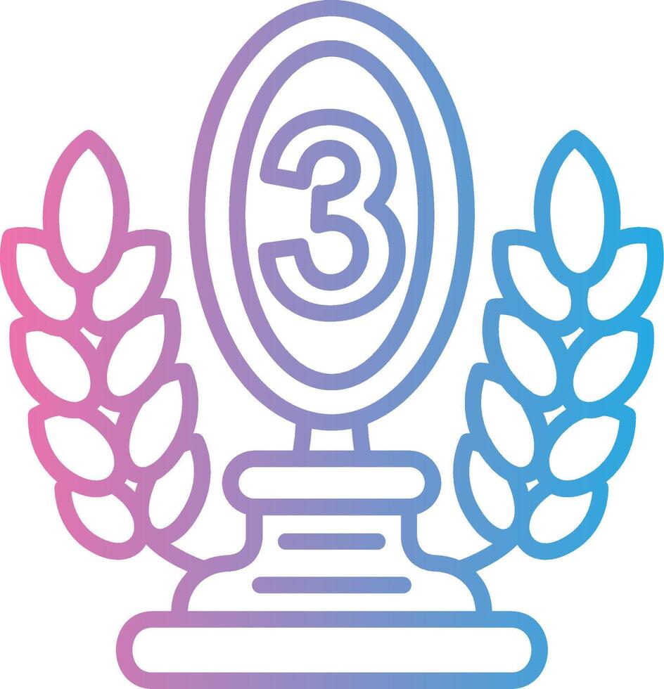 3rd Prize Vibrant Visual Object vector