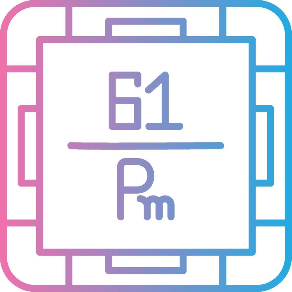 Promethium Dark Mode Symbol vector