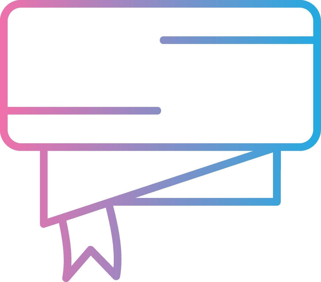 Folded Ribbon Flat Design Piece vector