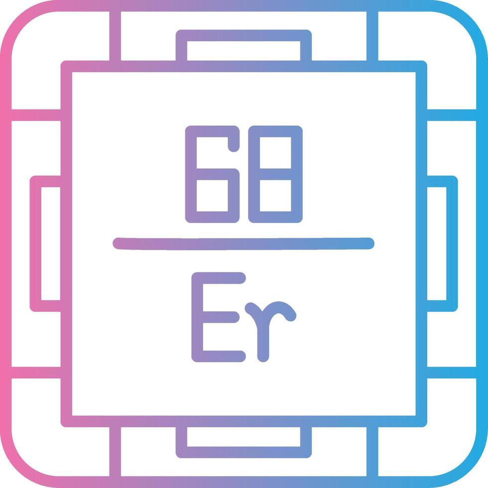 Erbium High Contrast Badge vector