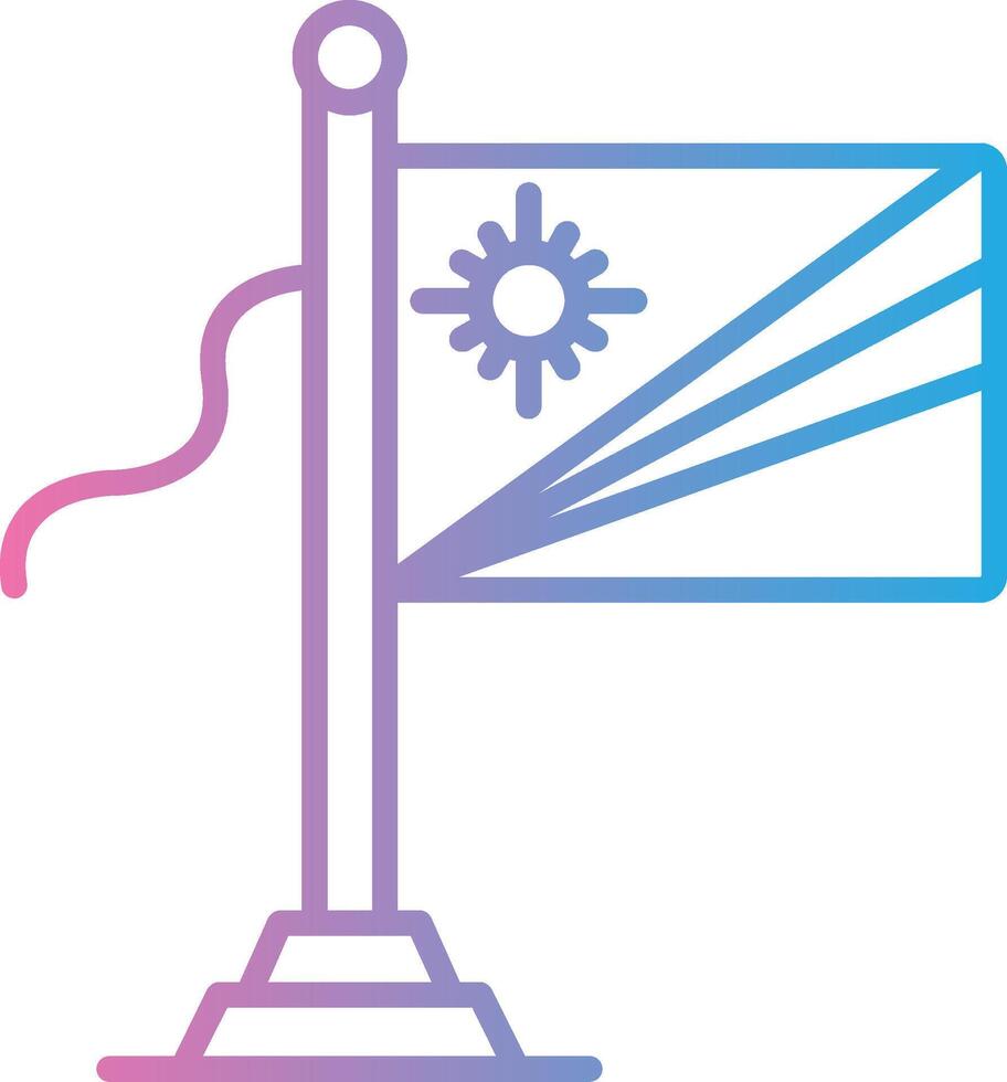 Marshall Island Flag Smooth App Visual vector