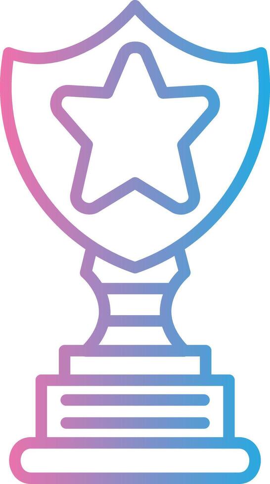 Trophy Star Sharp Edge Visual vector