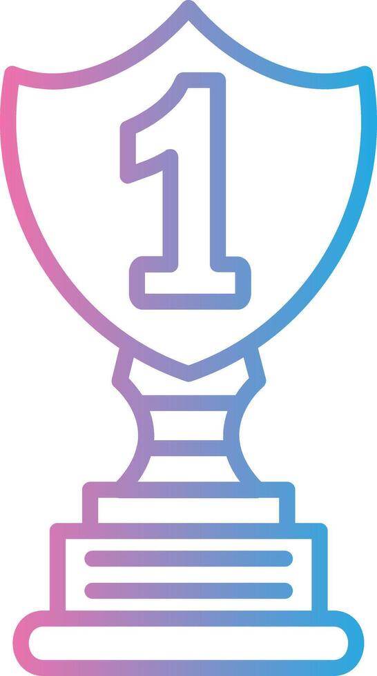 1st Prize Neon UI Symbol vector