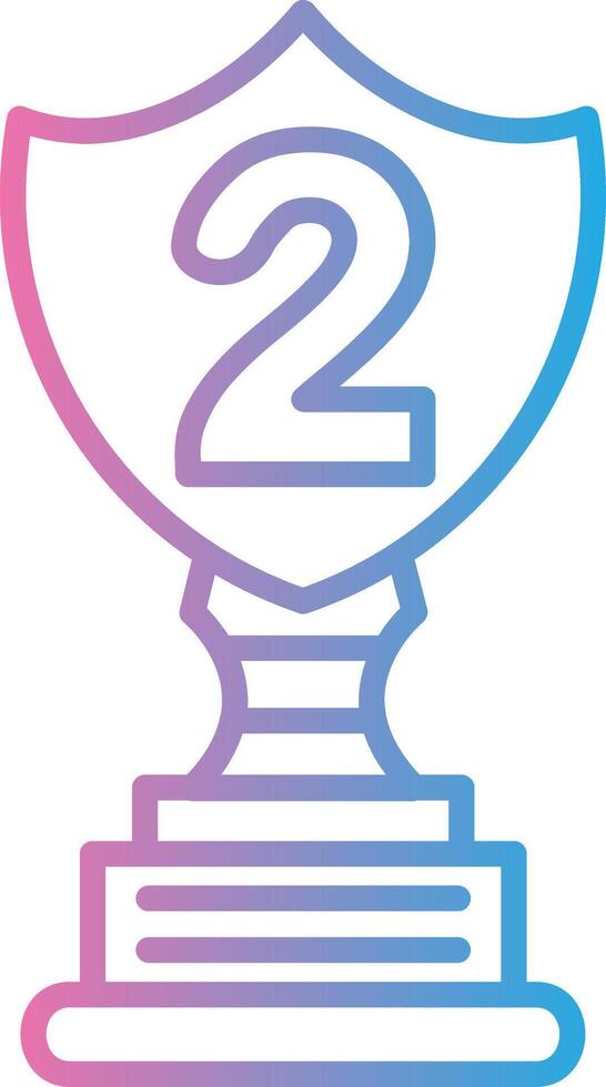 2nd Prize Thin Line Element vector