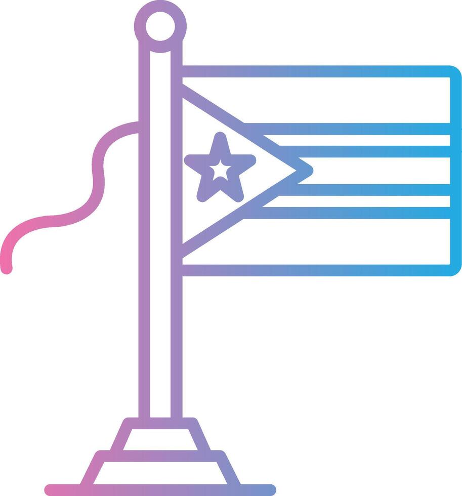 Mozambique Flag UX Focused Shape vector