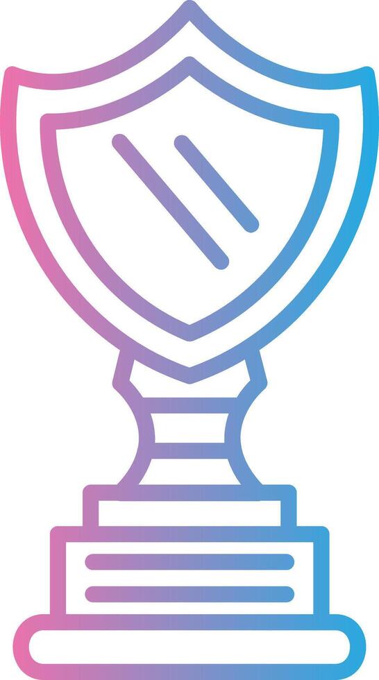 Trophy Cup Stylish UX Piece vector