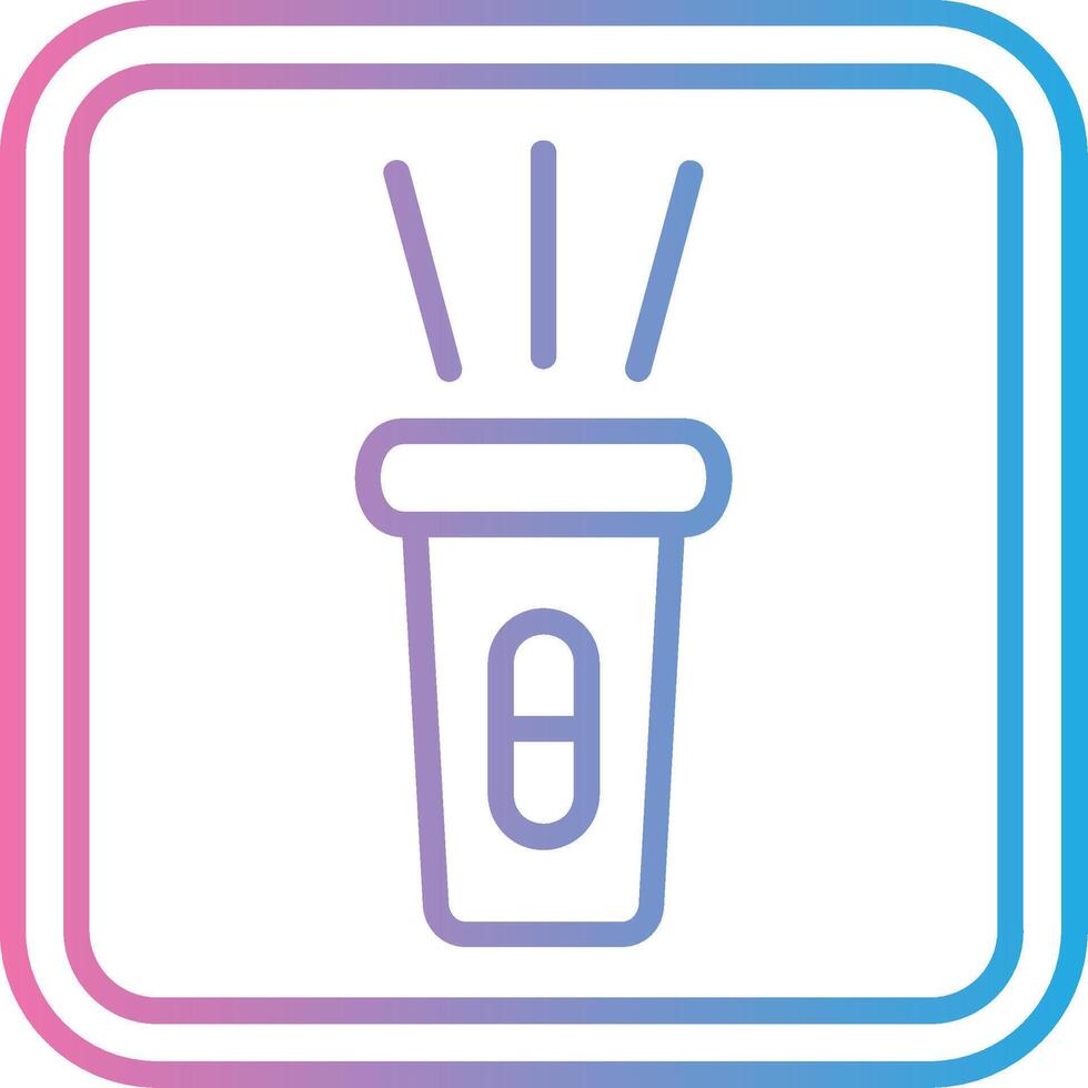 Torch Stylized Flat Drawing vector