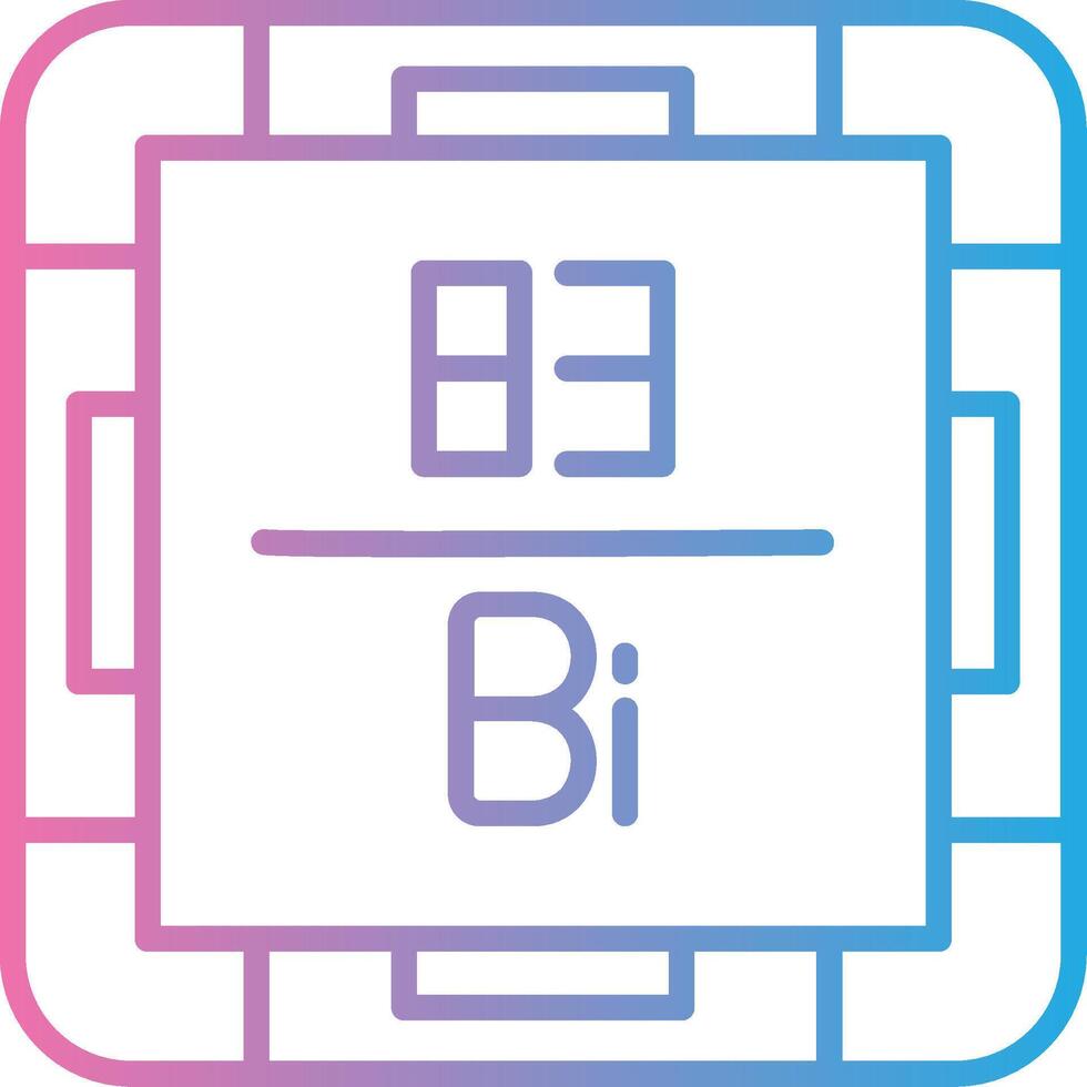 Bismuth Modern Tech Object vector