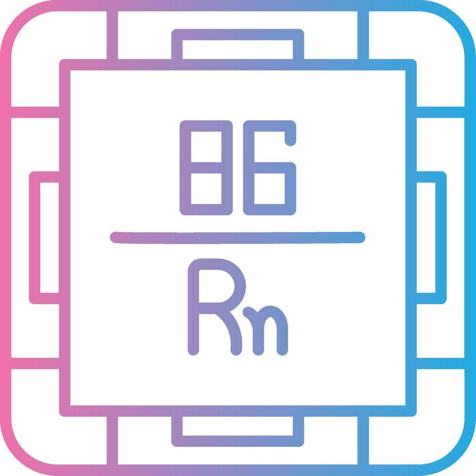 Radon Gradient Themed Symbol vector