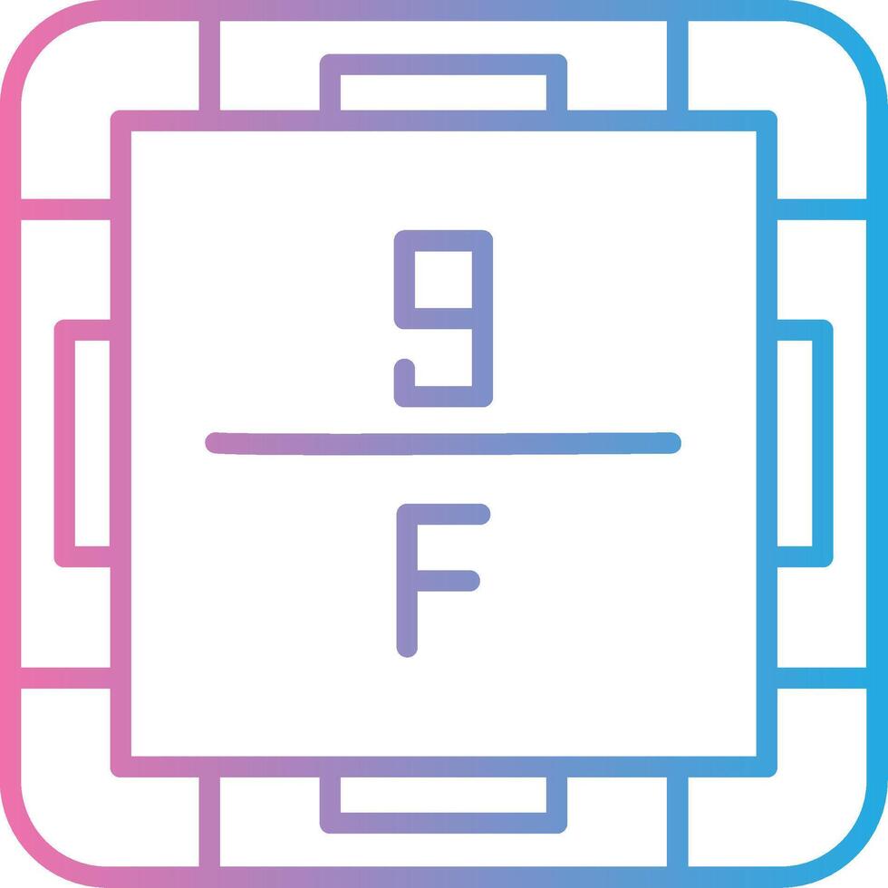 Fluorine Isometric Web Illustration vector
