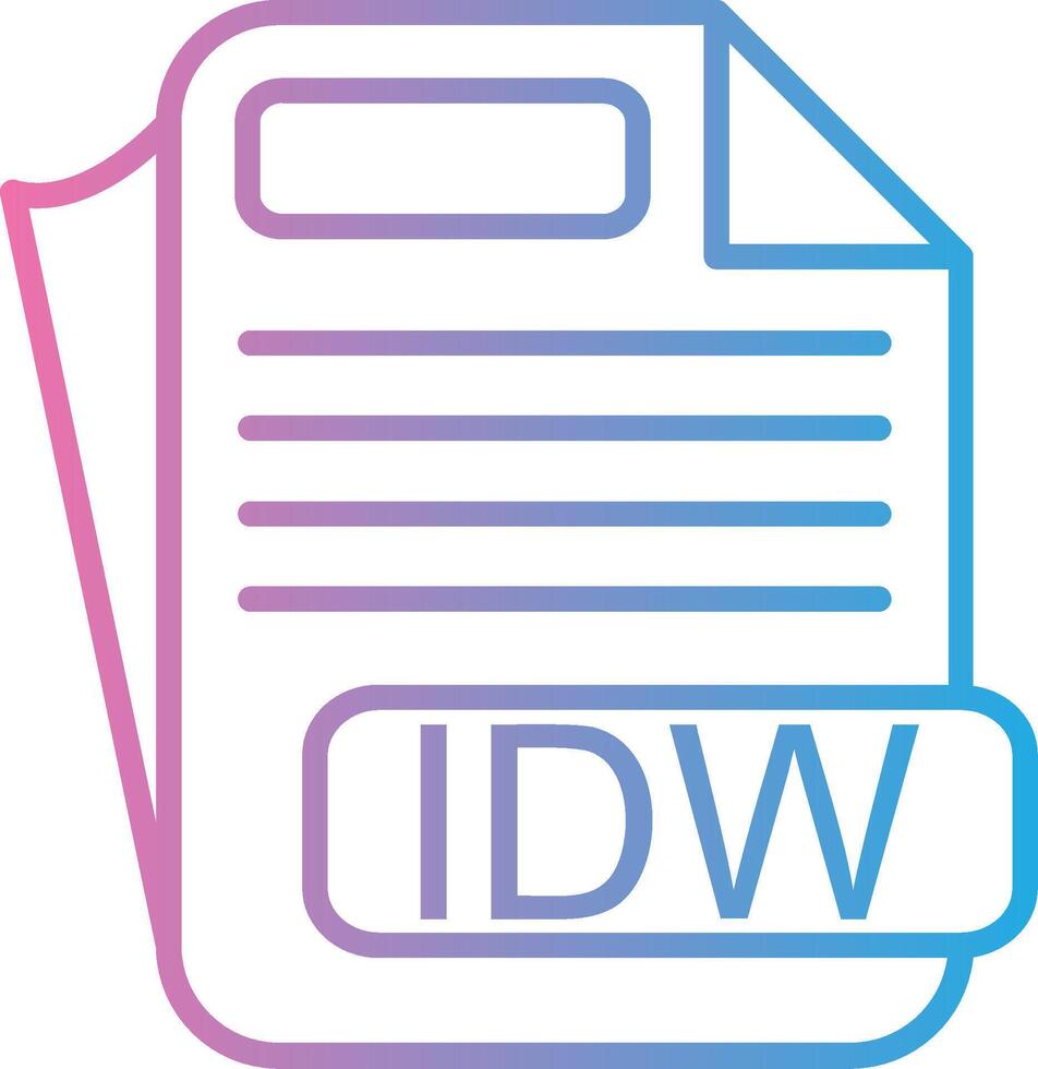 IDW Abstract UI Visual vector