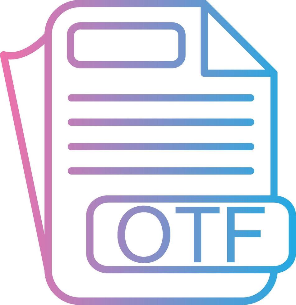 OTF Muted Color Design vector