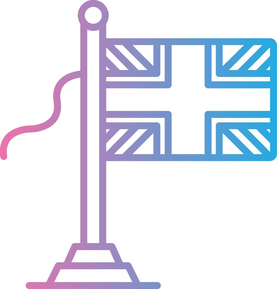 United Kingdom Flag User Friendly Drawing vector