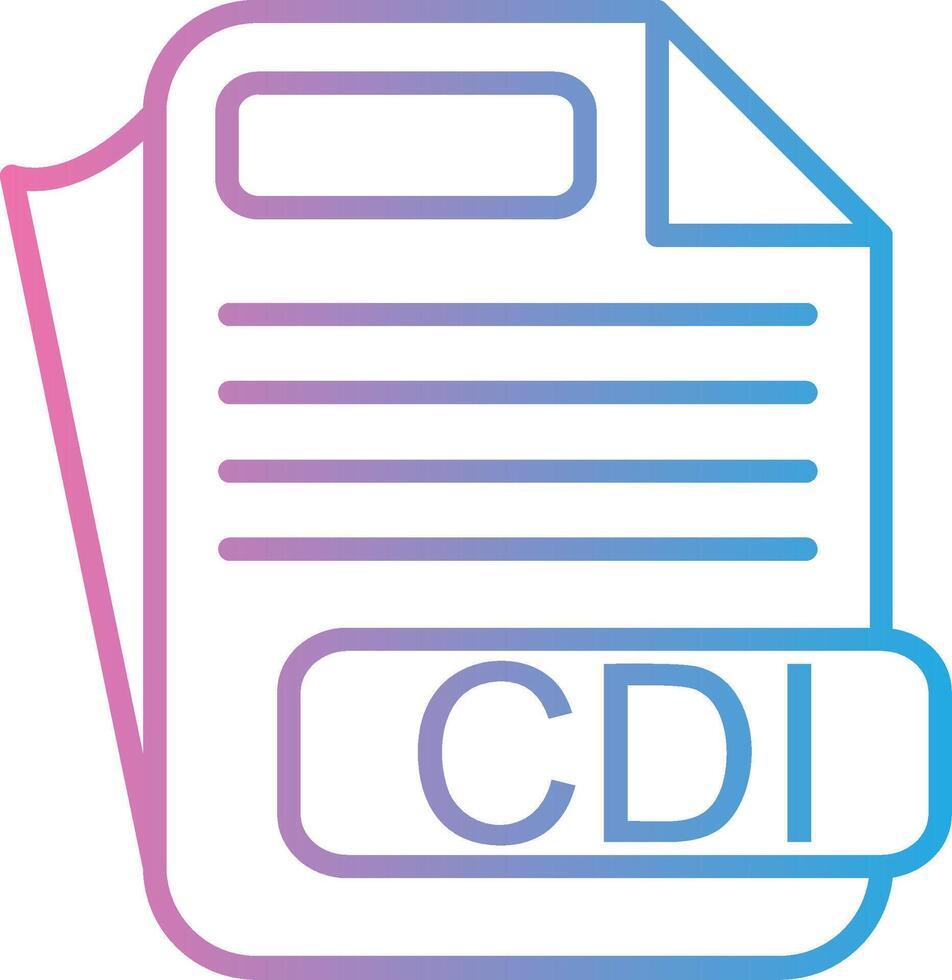 CDI 3D Rendered Symbol vector