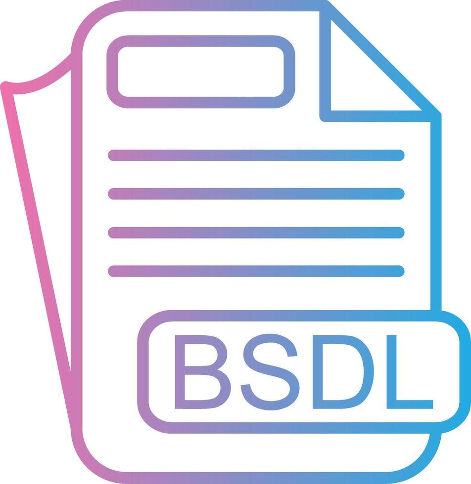 BSDL Clean Sketch Form vector