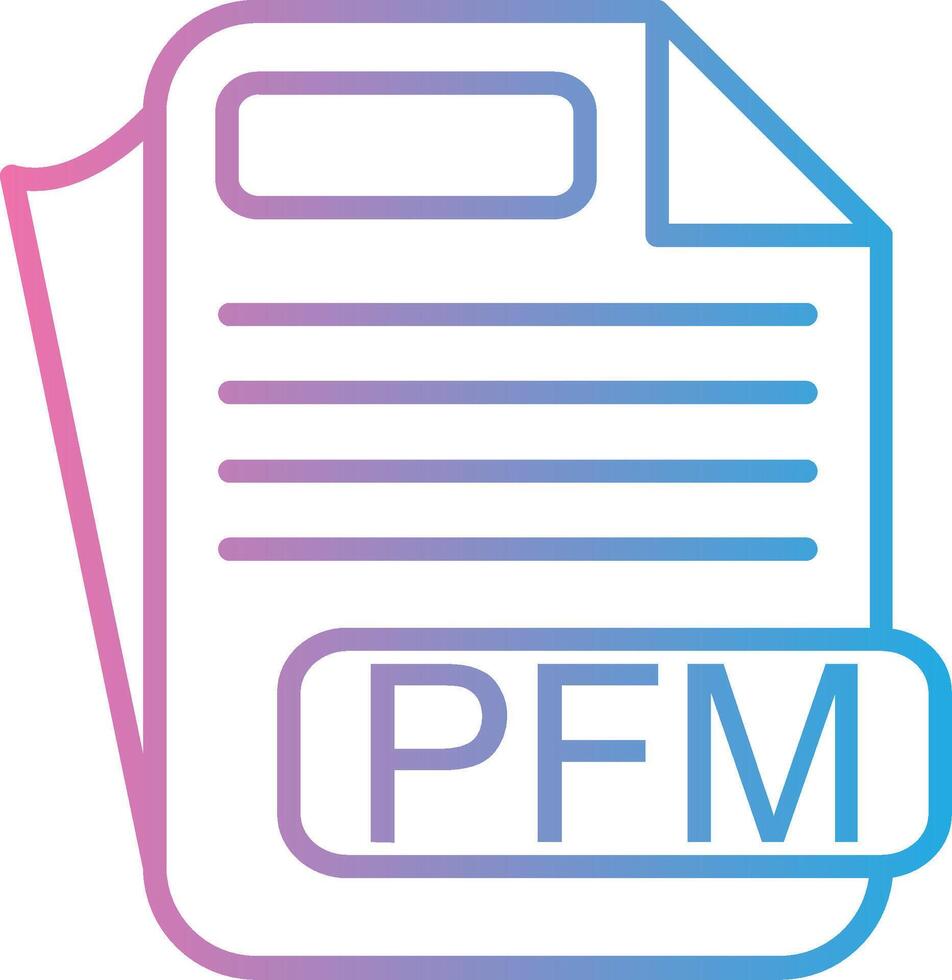 PFM Simplified Design Piece vector
