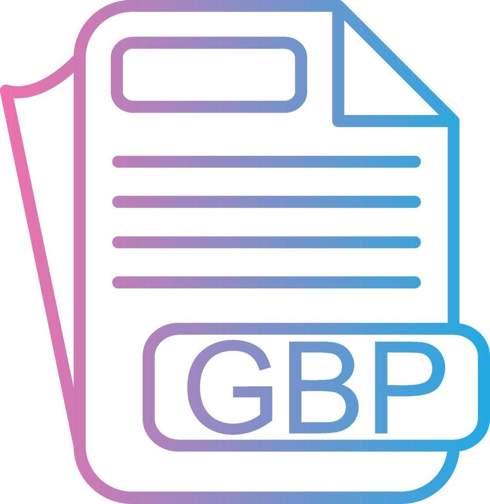 GBP Cool Tone Form vector