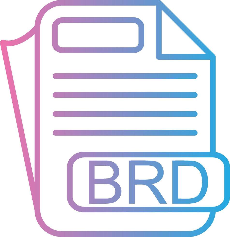 BRD Gradient Color Form vector
