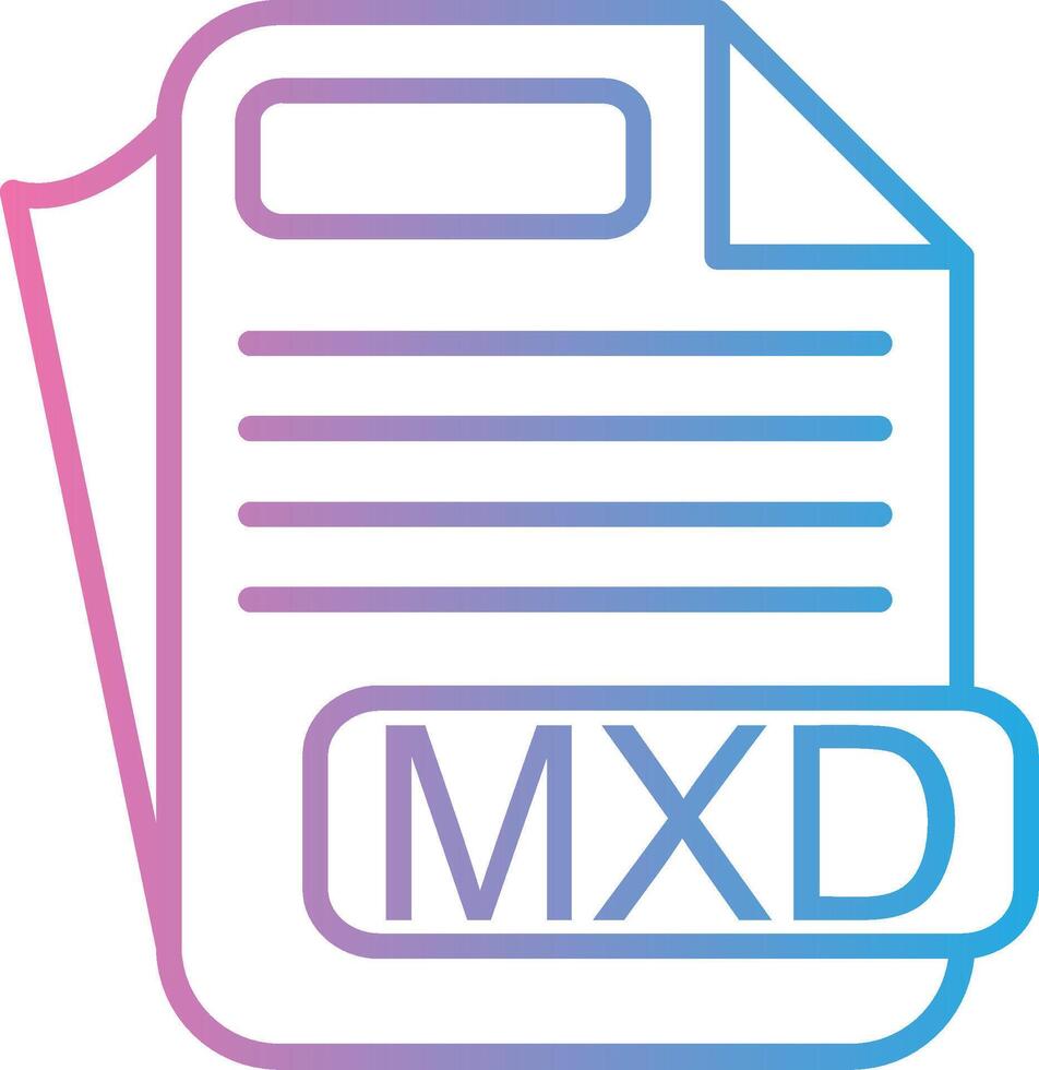 MXD Gradient Style Element vector