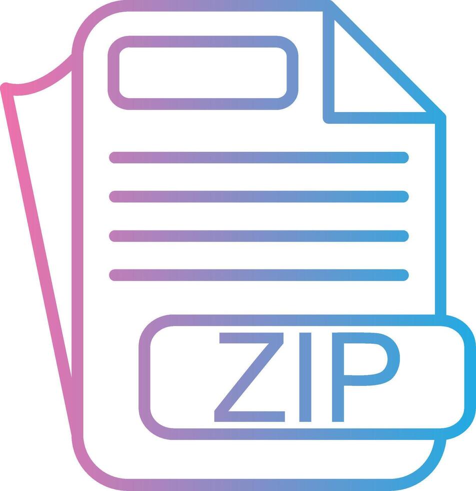 ZIP Pixel Style Badge vector
