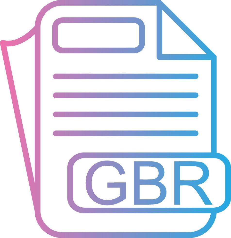 GBR Modern Shape Graphic vector