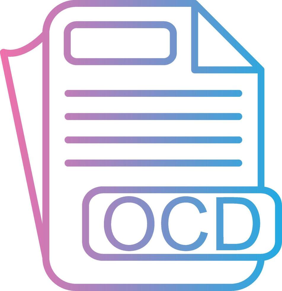 OCD Color Enhanced Graphic vector