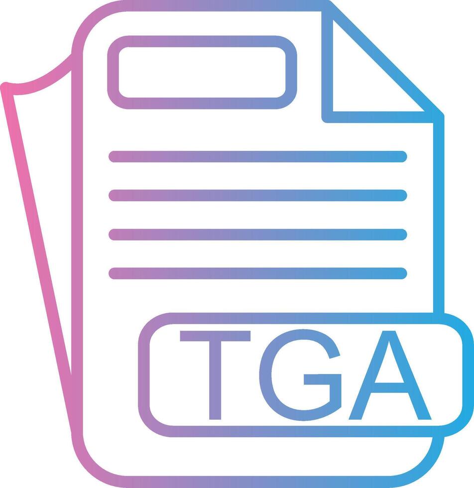 TGA Shadowed Flat Design vector