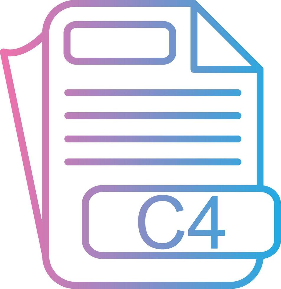 C4 Modern Interface Badge vector