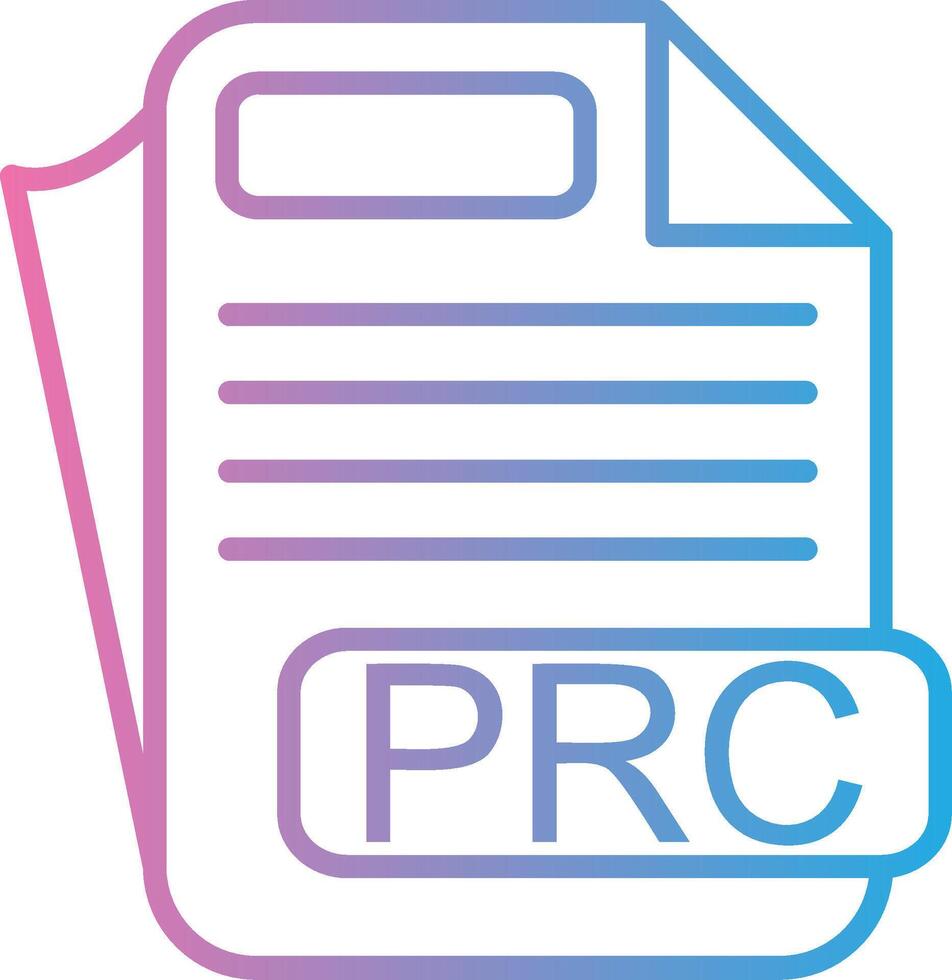 PRC Monochrome Line Graphic vector