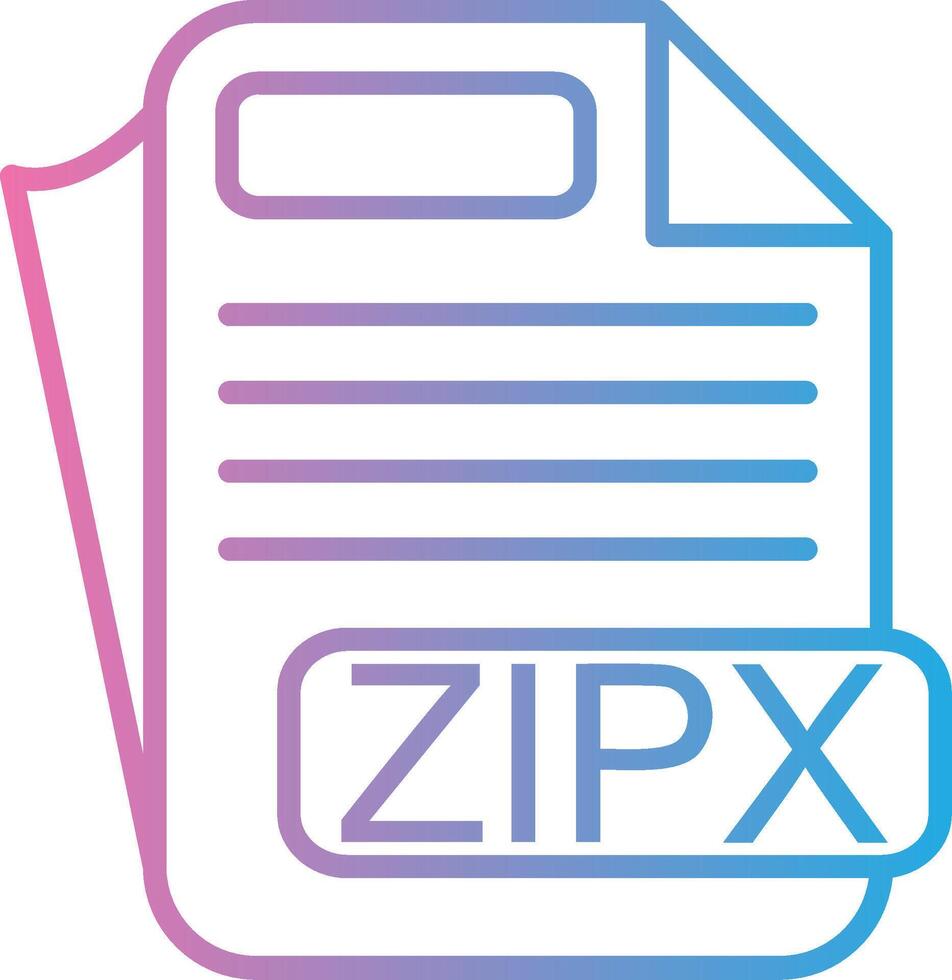 ZIPX Dark Mode Symbol vector