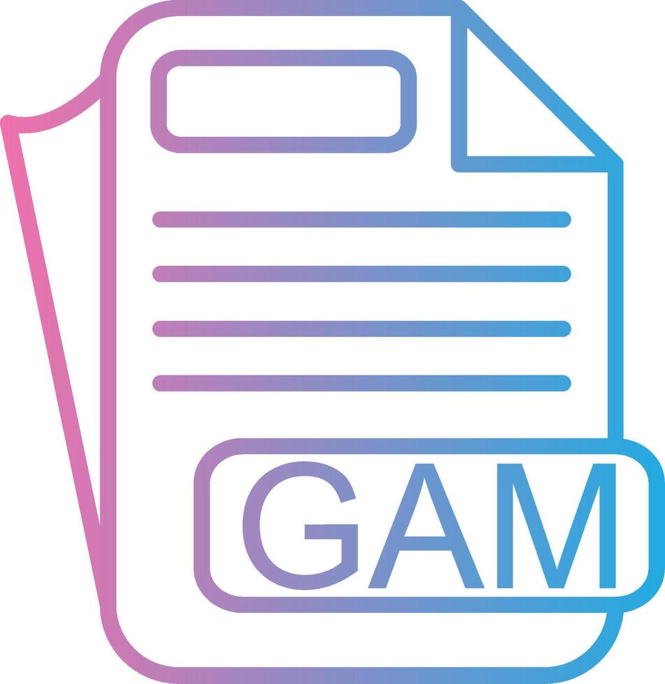 GAM Dark Mode Symbol vector