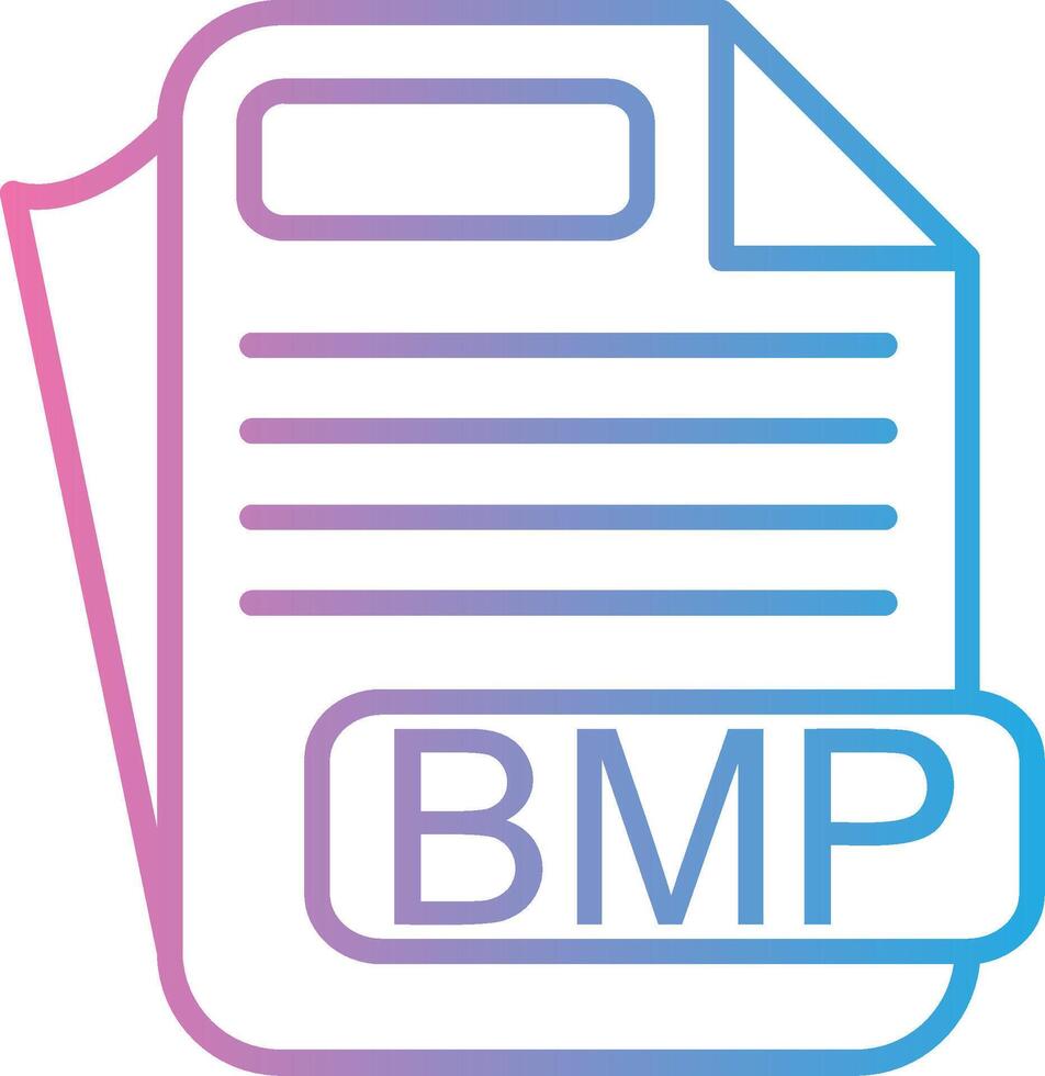 BMP Color Stroke Symbol vector