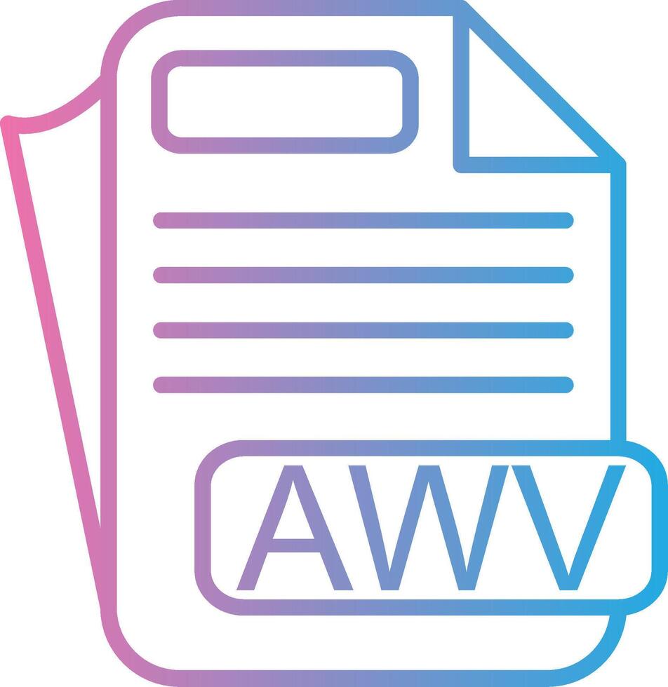 AWV Sleek Visual Mark vector