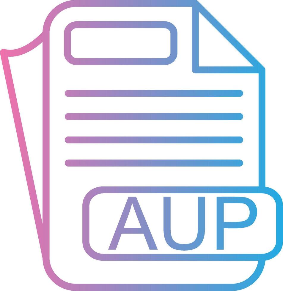AUP Minimal UI Element vector