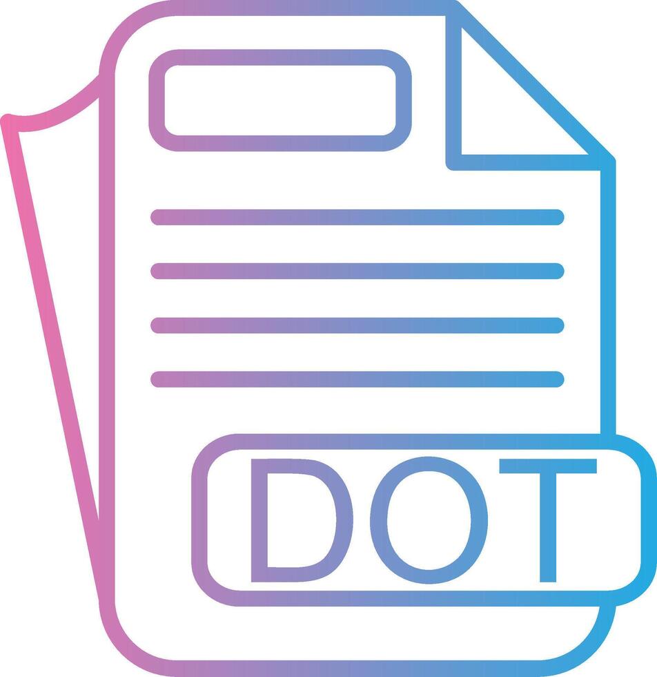 DOT Monotone Sketch Design vector