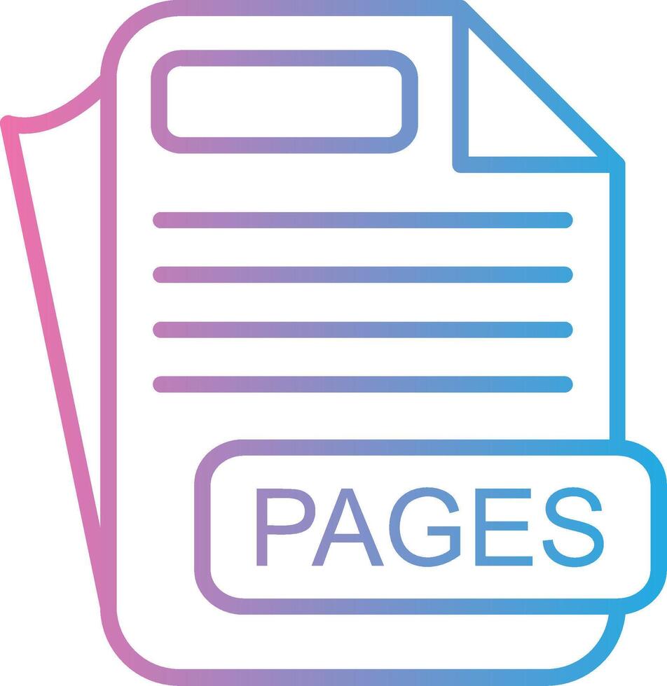 PAGES Flat Symbol vector