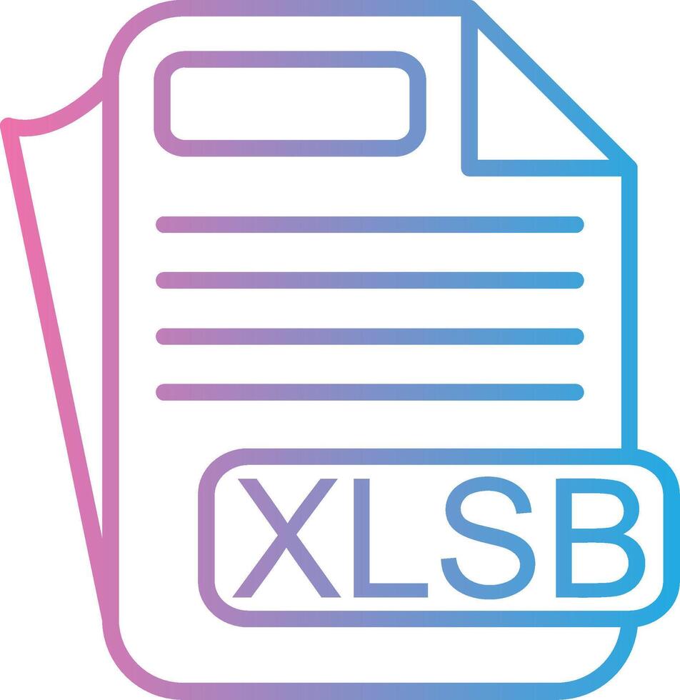 XLSB Neon UI Symbol vector