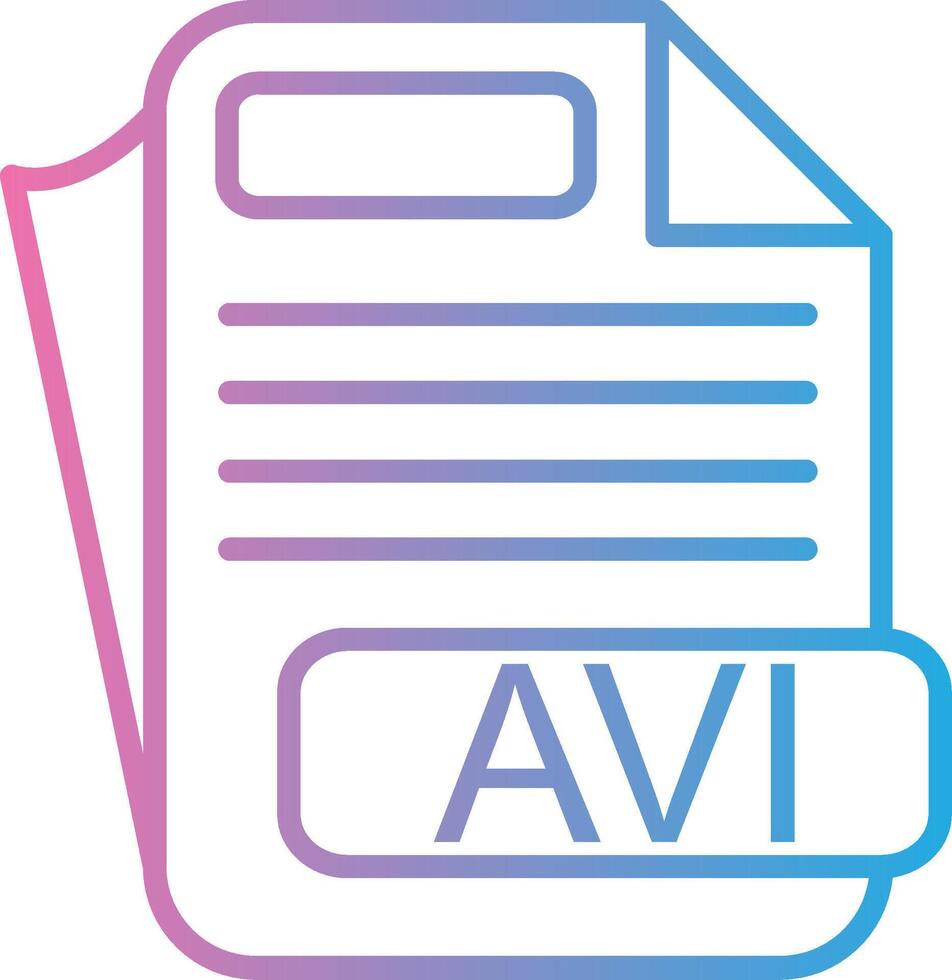 AVI Iconic Line Form vector