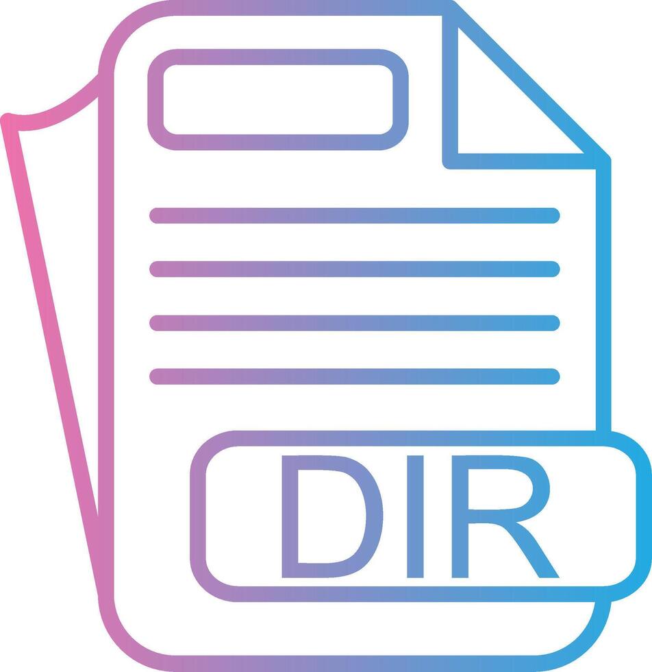 DIR Thin Line Element vector
