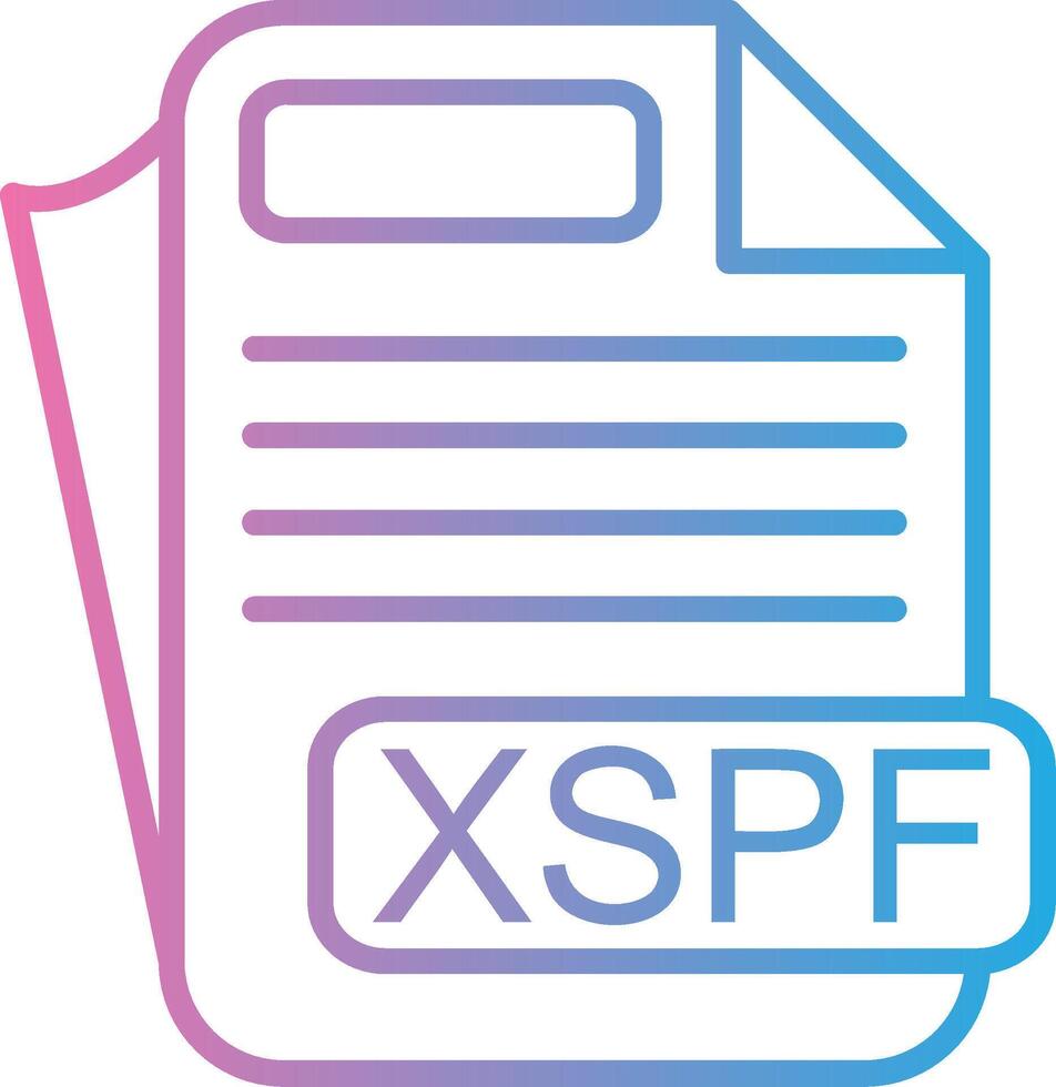 XSPF Clean Digital Design vector