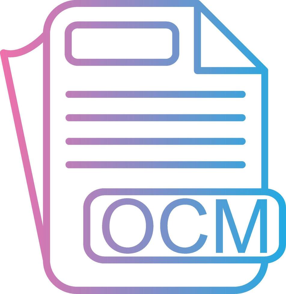 OCM Gradient Style Element vector