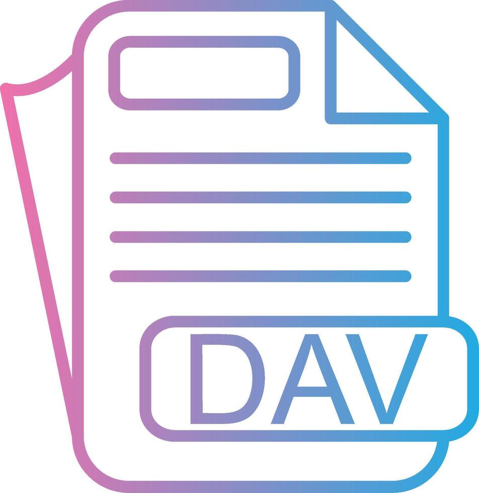 DAV Creative Sketch Element vector