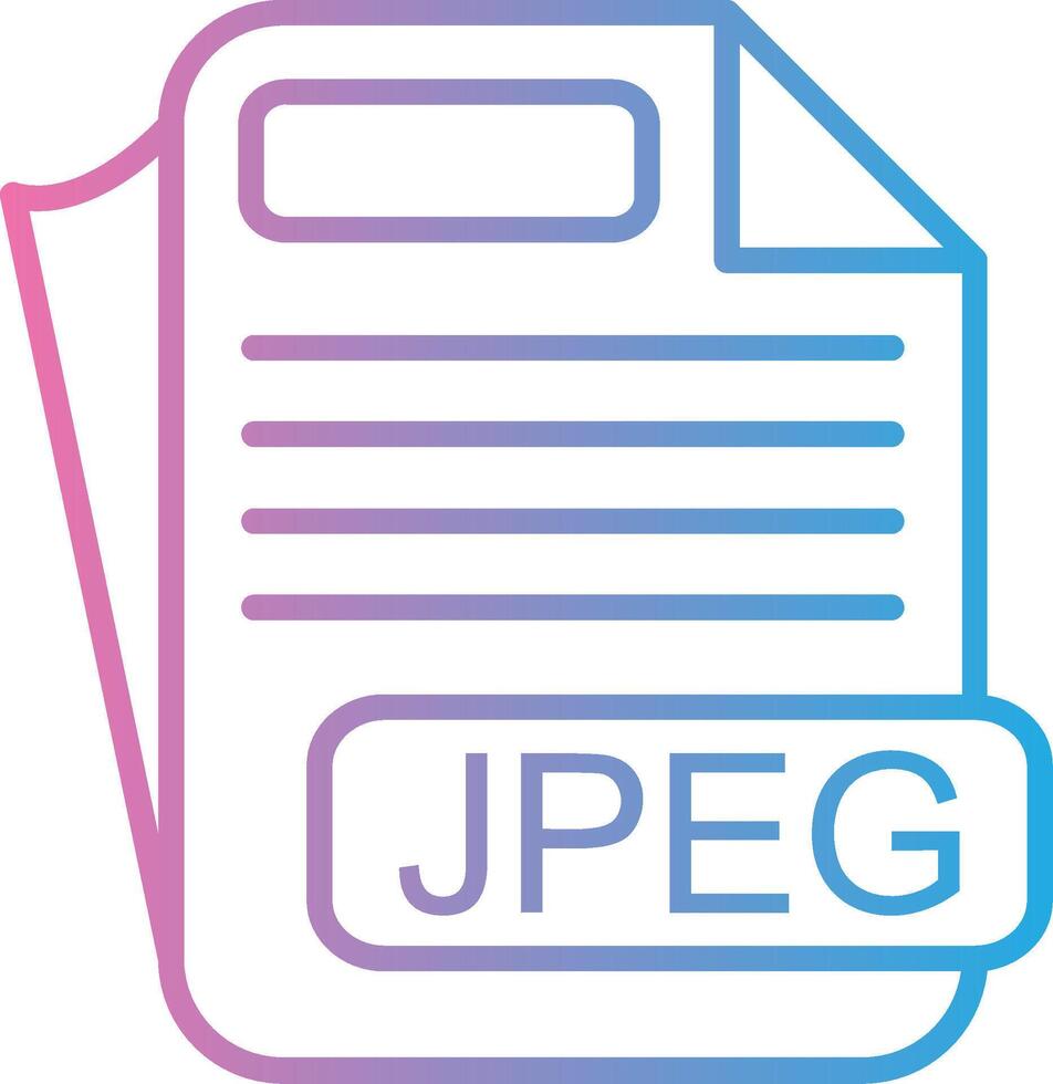 JPEG Gradient Themed Symbol vector