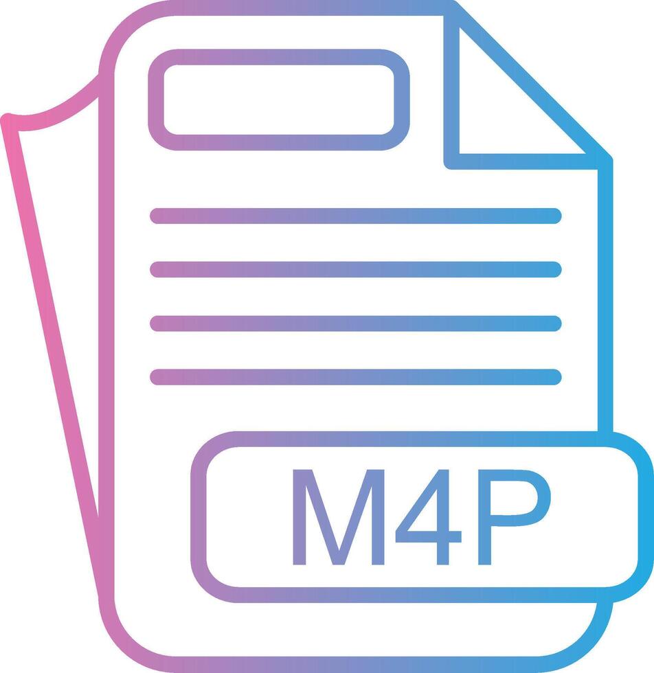 M4P Minimal Design Badge vector
