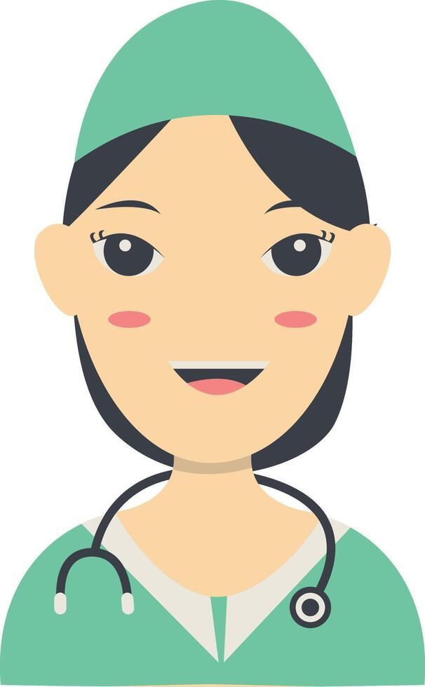Illustration of Women Nurse. vector